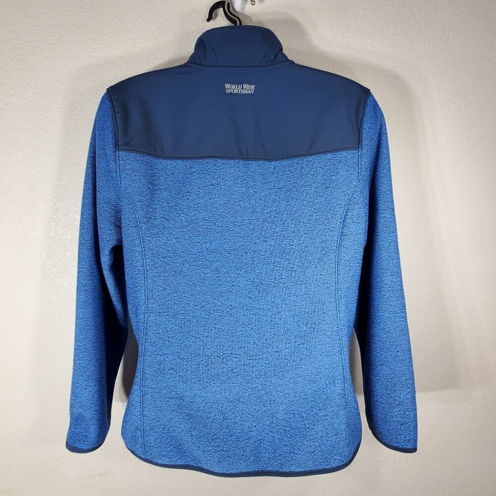 World Wide Sportsman Echo Windproof Blue Full-Zip Jacket Womans Large - Picture 11 of 12
